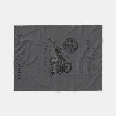 New Jersey Central Blue Comet Zug Fleecedecke (Vorderseite (Horizontal))