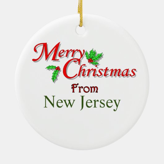 New Jersey Christmas Tree Ornament (Hinten)