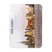 New Jersey City Panorama View Magnet (Vertikal)