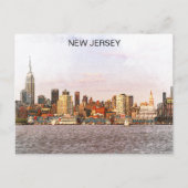 New Jersey City Panorama View Postkarte (Vorderseite)