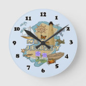 New Jersey Clock Runde Wanduhr (Vorderseite)