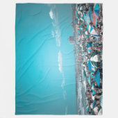 New Jersey Coastal Beach Art Fleecedecke (Vorderseite)