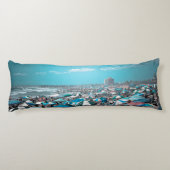 New Jersey Coastal Beach Art Seitenschläferkissen (Rückseite)