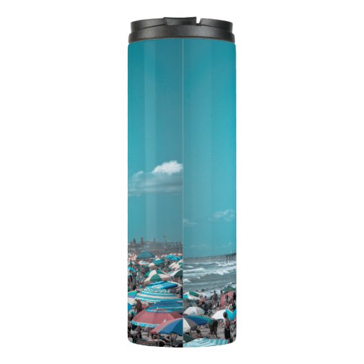 New Jersey Coastal Beach Art Thermosbecher (Rückseite)