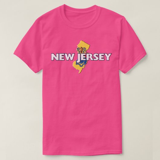 New Jersey Colored Staat T-Shirt (Design vorne)