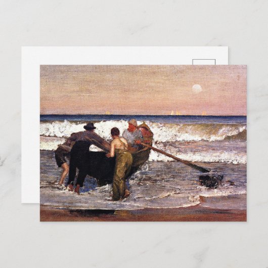 New Jersey, das Boot abschieben, schöne Kunst, Postkarte (Vorne/Hinten)