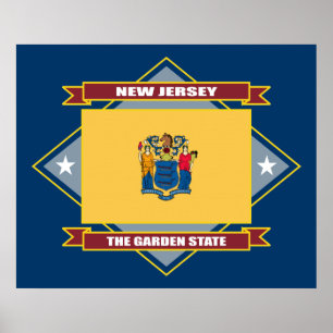 New Jersey Diamond Poster