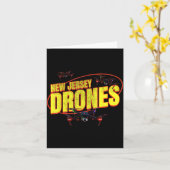 New Jersey Drones Funny Mystery Drones In New Jers Karte (Gelbe Blume)