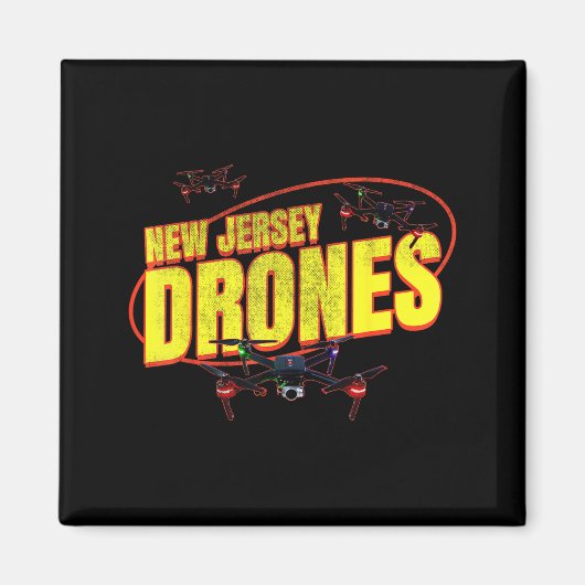 New Jersey Drones Funny Mystery Drones In New Jers Magnet (Vorne)