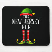 New Jersey Elf Christmas Matching Family Group Pjs Mousepad (Vorne)
