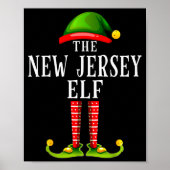 New Jersey Elf Christmas Matching Family Group Pjs Poster (Vorne)