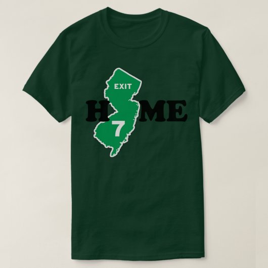 New Jersey Exit 7 Zuhause T-Shirt (Design vorne)