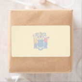 New Jersey Faint Flag Shipping Label (Insitu)