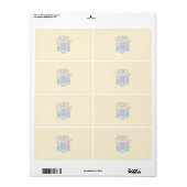 New Jersey Faint Flag Shipping Label (Vorne)