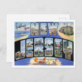 New Jersey Falls Big Letters Postcard Postkarte (Vorne/Hinten)