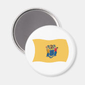 New Jersey Flag Magnet (Vorderseite/Rückseite)