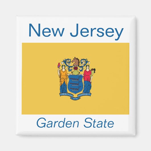 New Jersey Flag Magnet (Vorne)