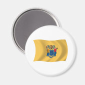 New Jersey Flag Magnet (Vorderseite/Rückseite)