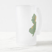 New Jersey Flag Map City Tasse (VorderseiteRechts)