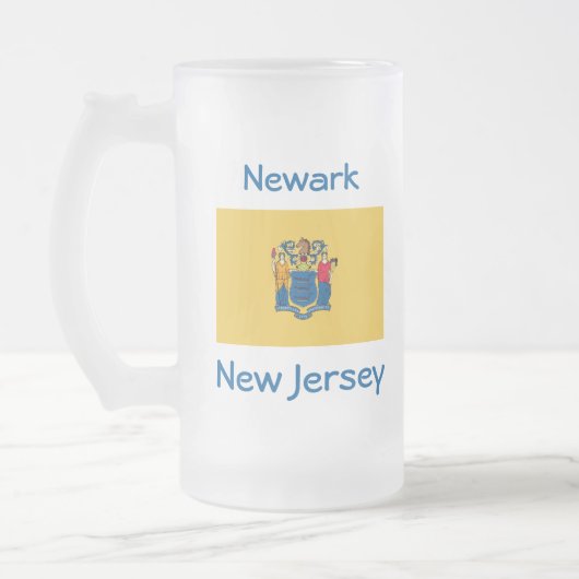 New Jersey Flag Map City Tasse (Links)