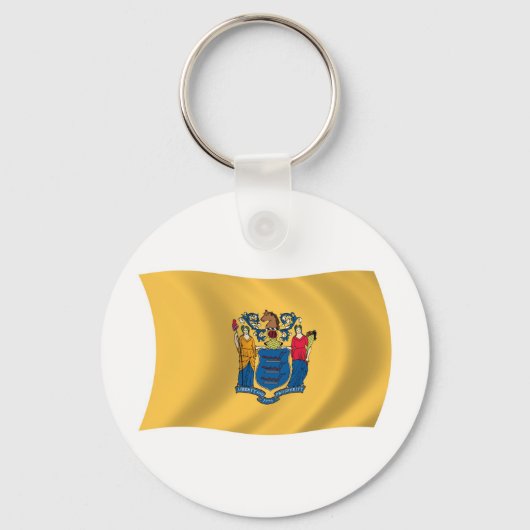 New Jersey Flag Schlüsselanhänger (Vorderseite)