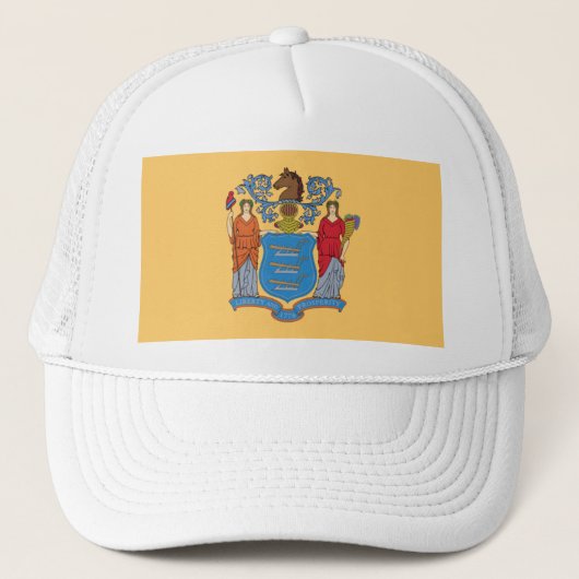 NEW JERSEY FLAG TRUCKERKAPPE (Vorderseite)