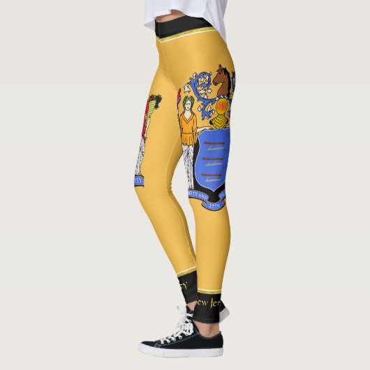 New-Jersey Flagge Leggings (Links)