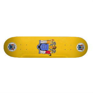 New-Jersey Flagge Skateboard
