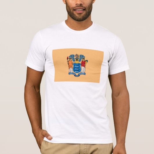 New-Jersey Flaggen-T - Shirt (Vorderseite)