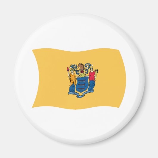 New Jersey Flaggenmagnet Magnet (Vorne)