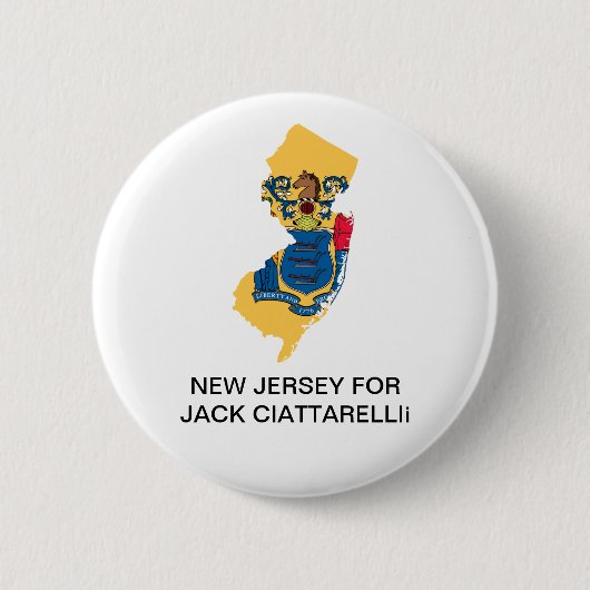 NEW JERSEY FOR Jack Ciattarelli GOVERNOR Button (Vorderseite)