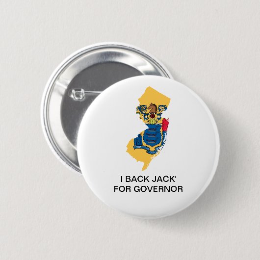 NEW JERSEY FOR Jack Ciattarelli GOVERNOR Button (Vorne & Hinten)