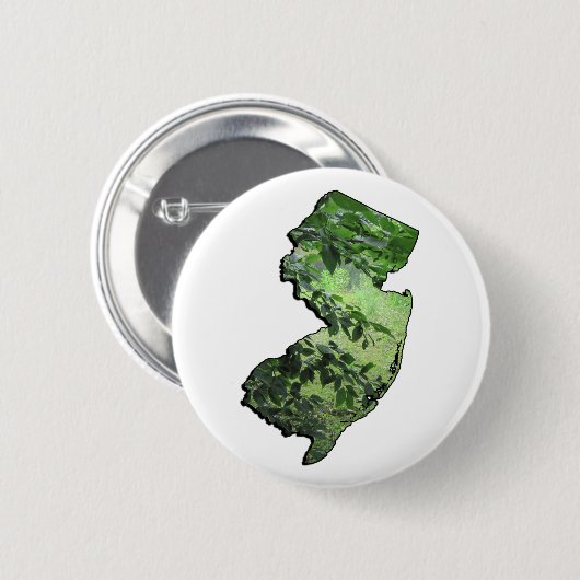 New Jersey Forest Staat Kontur Button (Vorne & Hinten)