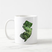 New Jersey Forest Staat Kontur Kaffeetasse (Links)