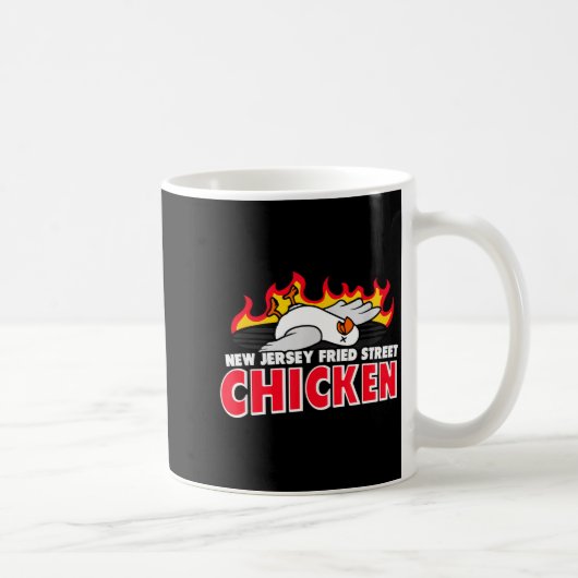 New Jersey Fried Street Chicken Funny Food  Kaffeetasse (Rechts)