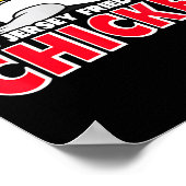 New Jersey Fried Street Chicken Funny Food  Poster (Ecke)