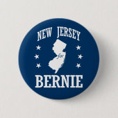 NEW JERSEY FÜR BERNIE SANDERS BUTTON (Vorderseite)