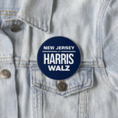 New Jersey für Harris Walz Button (Beispiel)