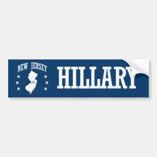 NEW-JERSEY FÜR HILLARY AUTOAUFKLEBER
