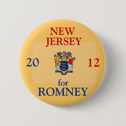 New-Jersey für Romney 2012 Button (Vorderseite)
