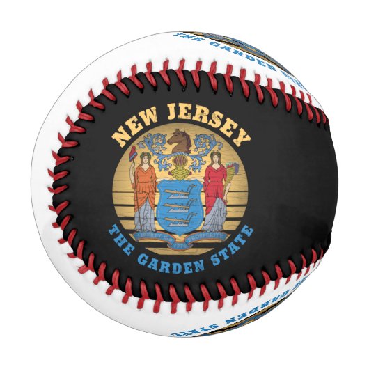 NEW JERSEY GARDEN STAAT FLAG BASEBALL (Vorderseite Links)