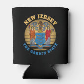NEW JERSEY GARDEN STAAT FLAG DOSENKÜHLER (Rückseite)