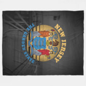 NEW JERSEY GARDEN STAAT FLAG FLEECEDECKE (Vorderseite (Horizontal))