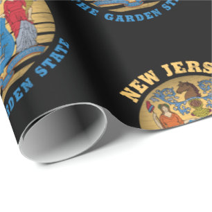 NEW JERSEY GARDEN STAAT FLAG GESCHENKPAPIER