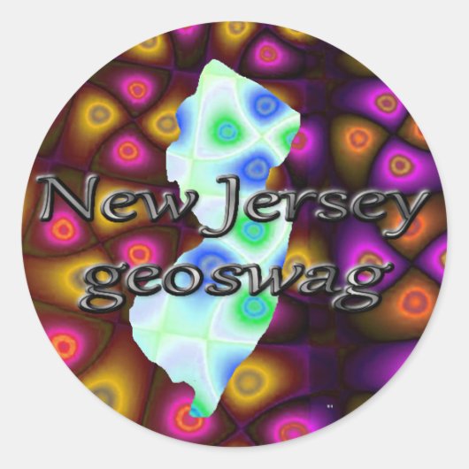 New Jersey Geocaching versorgt Stickers Geoswag (Vorderseite)