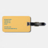 New Jersey Gepäckanhänger (Rückseite horizontal)