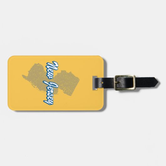 New Jersey Gepäckanhänger (Vorderseite horizontal)