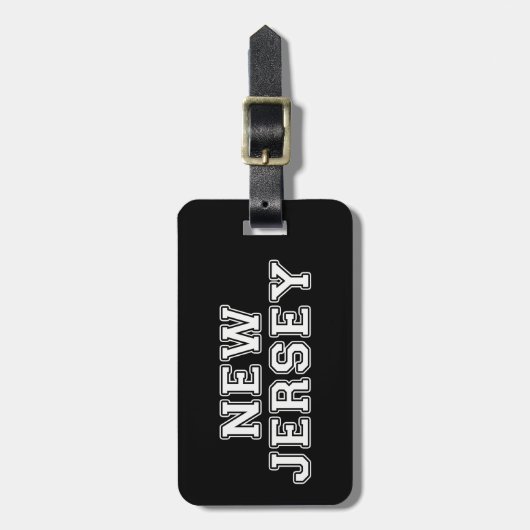 New Jersey Gepäckanhänger (Vorderseite vertikal)