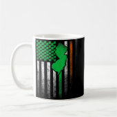 New Jersey Geschenk St. Patrick's Day Irisch Ameri Kaffeetasse (Links)