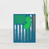 New Jersey Geschenk St. Patrick's Day Irisch Ameri Karte (Vorderseite)